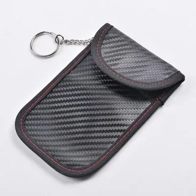 1Car Key Signal Shielding Box Faraday Cage Remote Control Package Keyless Rfid Shielding Package Car Accessories