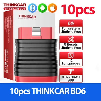 10pcs-100Pcs THINKCAR BD6 OBD2 Scanner All Cars Full System Diagnosis Lifetime Free obd 2 Diagnostic Tool for All Cars