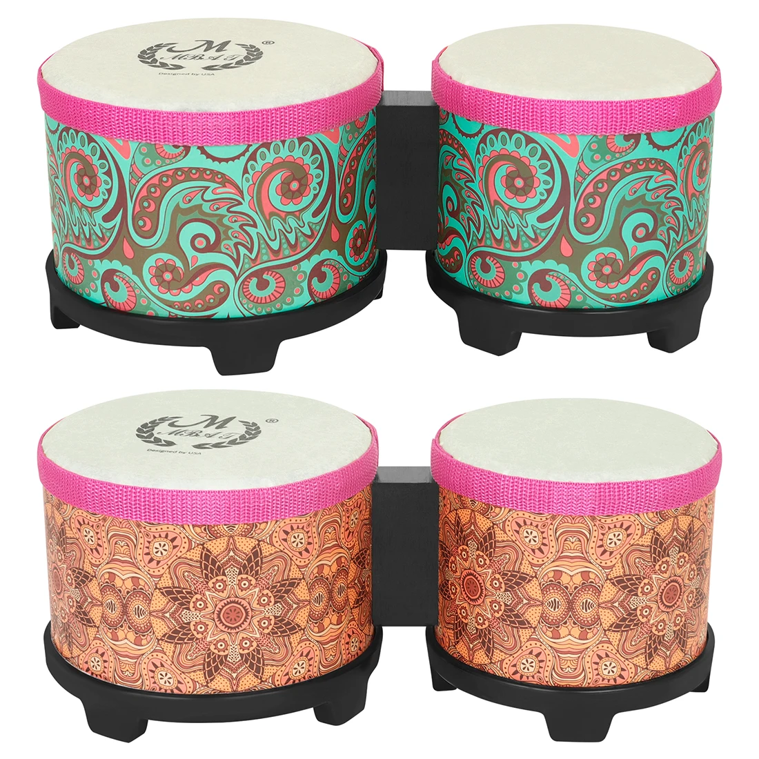 Bongo Drum 5 6 Zoll verbundene Handtrommel abstimm bare afrikanische Trommel profession elles Schlag instrument für Geschenke Erwachsene Anfänger Image