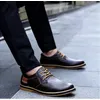 Männer Oxfords Echtes Leder Kleid Schuhe Brogue Herren Casual Schuhe Luxus Marke Mokassins Faulenzer Plus Größe 38-46
