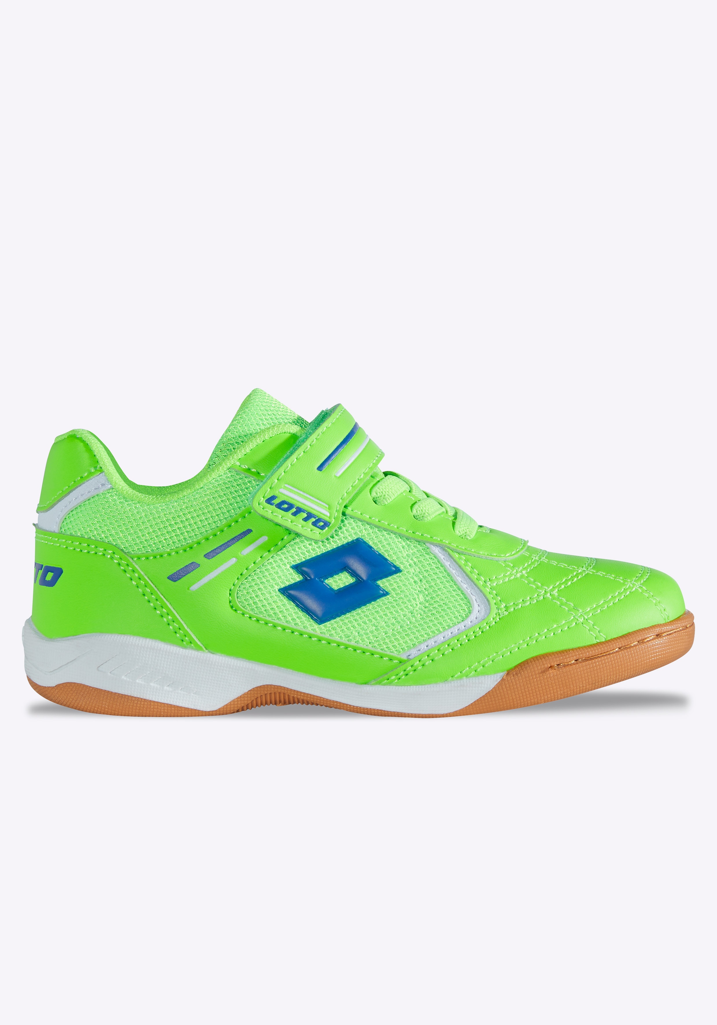 Hallenschuh LOTTO, Mädchen, Gr. 31, grün (fr.grün, blau), Synthetik, Schuhe Hallenschuh