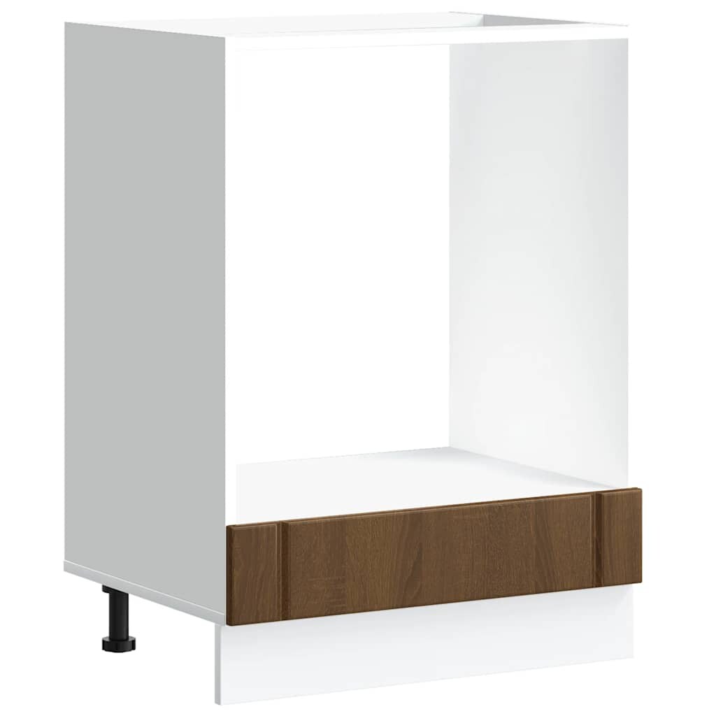 vidaXL Herdumbauschrank Lucca Braun Eichen-Optik Holzwerkstoff Image