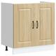 vidaXL Spülenunterschrank Kalmar Sonoma-Eiche 80x46x81,5 cm