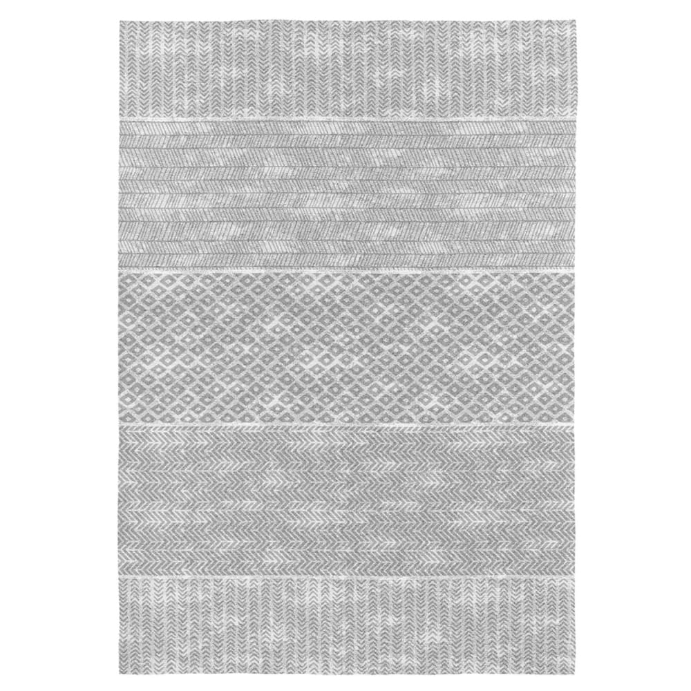 Tappeto arredo di cotone stampa digitale grigio 200x290 cm