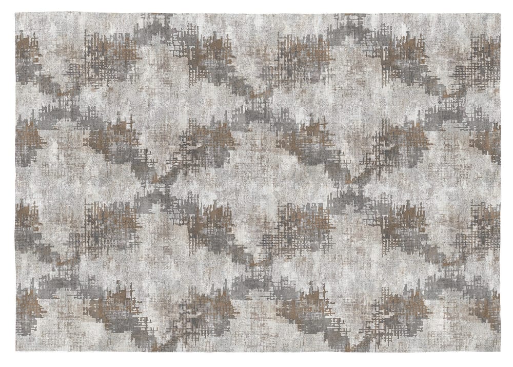 Tappeto arredo di cotone stampa digitale grigio 160x230 cm