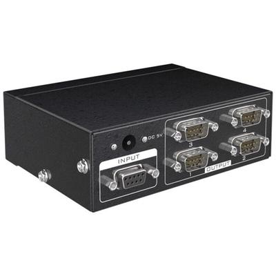 Tlily - MT-RS104 Aktiver serieller RS232-Splitter 1 auf 4, bidirektionaler Umschalter mit Netzteil, Image