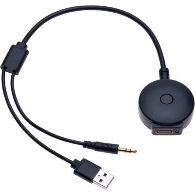 Sjqka - Universelles Bluetooth-Audiokabel fürs Auto USB/3,5 mm AUX-Musikschnittstellenadapter, Image