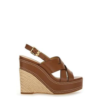 Nora Wedge Sandals - Brown - MICHAEL Michael Kors Heels