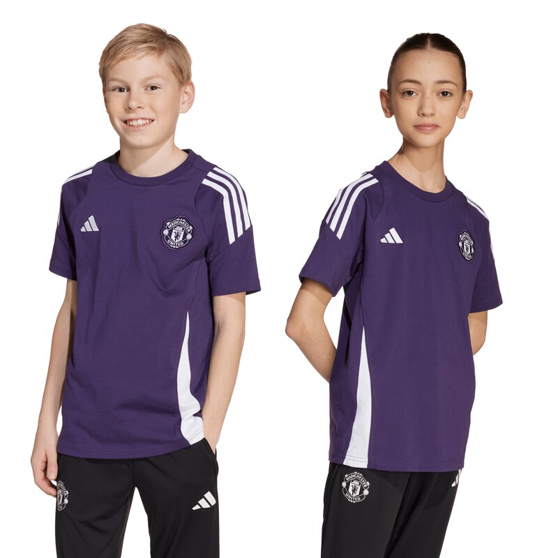Manchester United adidas Trainingst-shirt - Lila - Kinder Image
