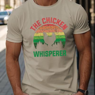 TEMU Men's Print T-shirt, Casual Short Sleeve Crew Neck Tee, Men's Clothing For Outdoor Image