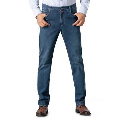 Walbusch Herren Bügelfrei Flex Jeans Hose Comfort Fit Blau Image