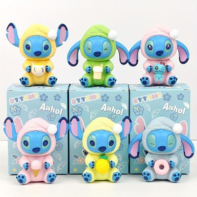 TEMU Stitch Mystery Box Series Snack When Collection Random Character Figure Mystery Box Surprise Party Decor Gift Adorable Mini Collectible Ideal For Christmas
