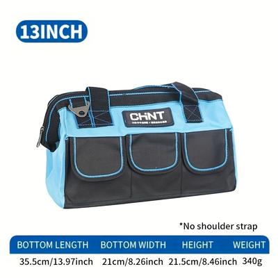 TEMU Thickened Wear-resistant Handbag Durable Electrician's Kit Oversize Woodworking Tool Bag Canvas.