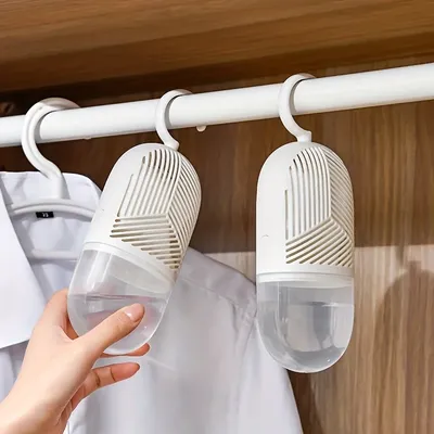 Uncharged High-Index Plastic Closet Dehumidifier, Odor Eliminator & Air Freshener, Moisture Absorber for Wardrobe & Cabinet