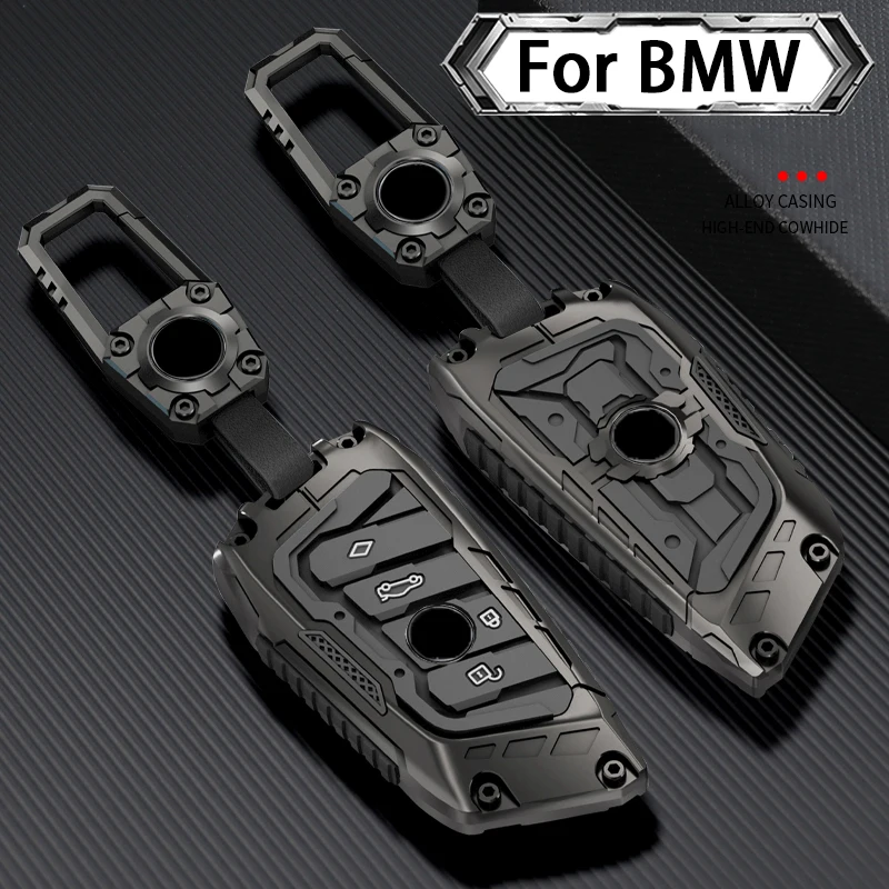 Zink-legierung Auto Schlüssel Fall Abdeckung Shell Fob Für BMW F30 F31 F32 F34 F20 F21 F07 F10 1 3 5 7 Serie X1 X3 G01 X4 G02 X5 F15 F16 M3 M4 Image