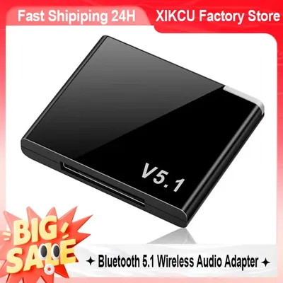 XIKCU I-WAVE 30-poliger Bluetooth 5.1-Audioempfänger A2DP Musik-Mini-Wireless-Adapter für iPhone IPod 30 Pin Jack Analoger Lautsprecher Image