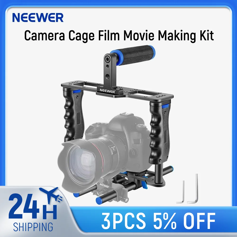 Neewer Kamera Video käfig Film Film Making Kit mit Top-Griff Dual-Handgriff für Canon Sony Fujifilm Nikon DSLR-Kamera