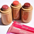 Rhode Makeup Blusher Rouge Powder Pocket Blush Stick Lip Cheek Hydrating Stick Natural Cream Lipstick Cheek Easy Apply Color