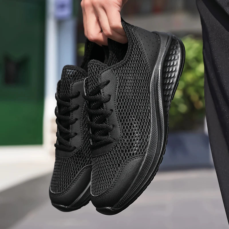 Männer Schuhe Mesh Atmungsaktive Neue Casual Schuhe Männer Turnschuhe Licht atmungsaktive Wanderschuhe Tenis Schuhe Zapatillas Hombre Größe 39-46