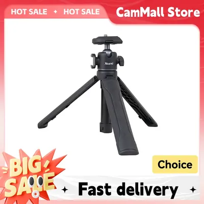 Mini-Teleskop-Stativ, doppelter Kaltschuh, Kugelkopf, 1/4 Schraube, Selfie-Stick für mobile Action-Kamera, kompatibel mit GoPro Insta360