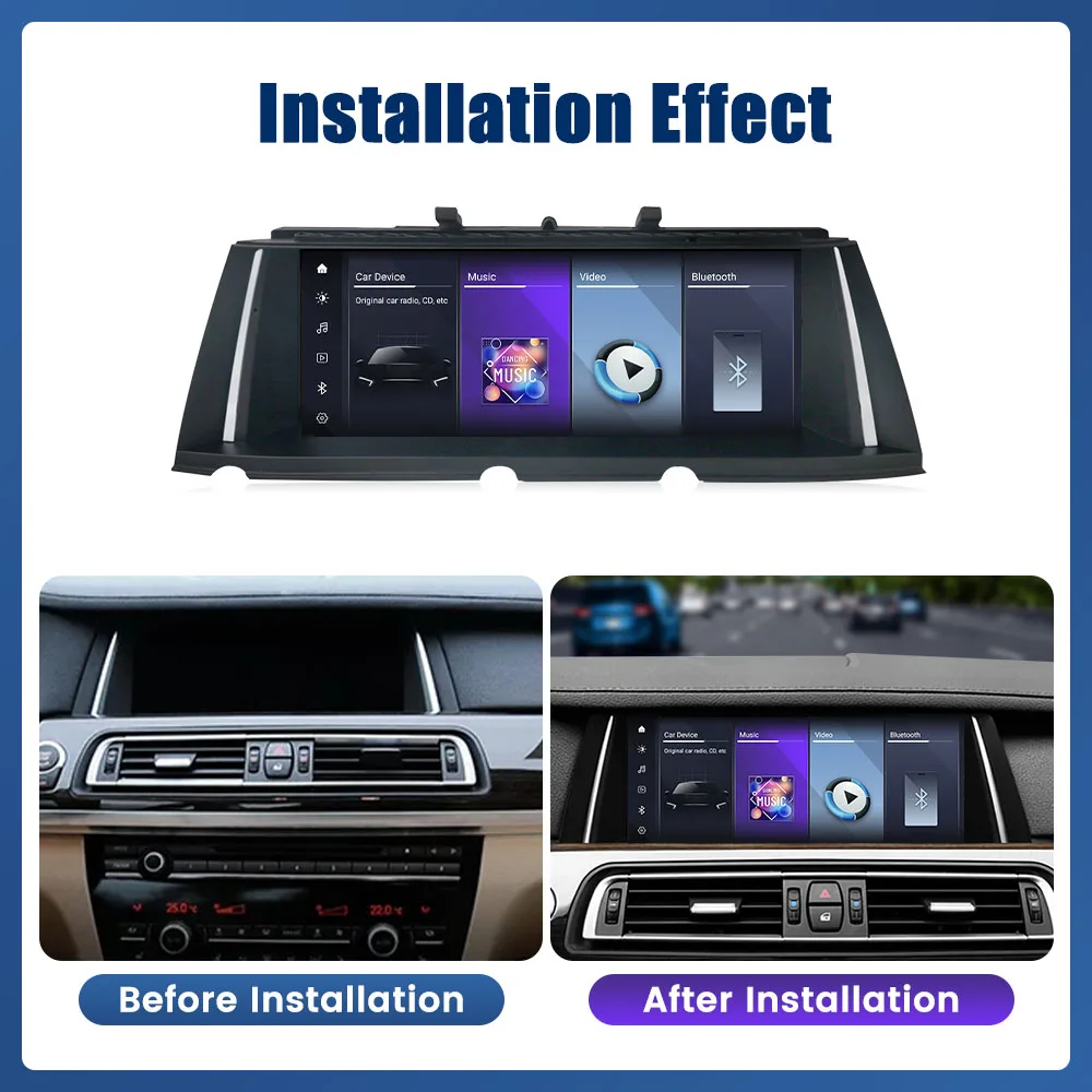 10,25 Zoll Autoradio für BMW 7er F01 2009–2015 CIC NBT System GPS Navigation Multimedia Display Head Unit Video Player Carplay Image