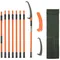 SucceBuy Manual Pole Saw Extendable Tree Pruner Sharp Steel Blade for Branches Trimming with Lightweight Aluminum Alloy Handle