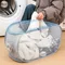 1pc Foldable Storage Bag For Dirty Clothes Extra-Large Mesh Laundry Hamper With Handles Multiple Rooms Laundry Baskets