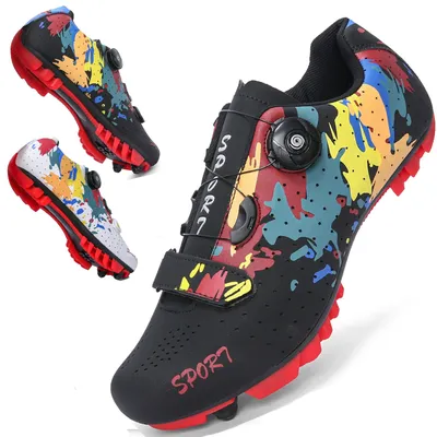 Heißer Verkauf Mtb Schuhe Radfahren Geschwindigkeit Turnschuhe männer Flache Straße Radfahren Stiefel Radfahren Schuhe Clip Auf Pedale Spd Mountainbike turnschuhe