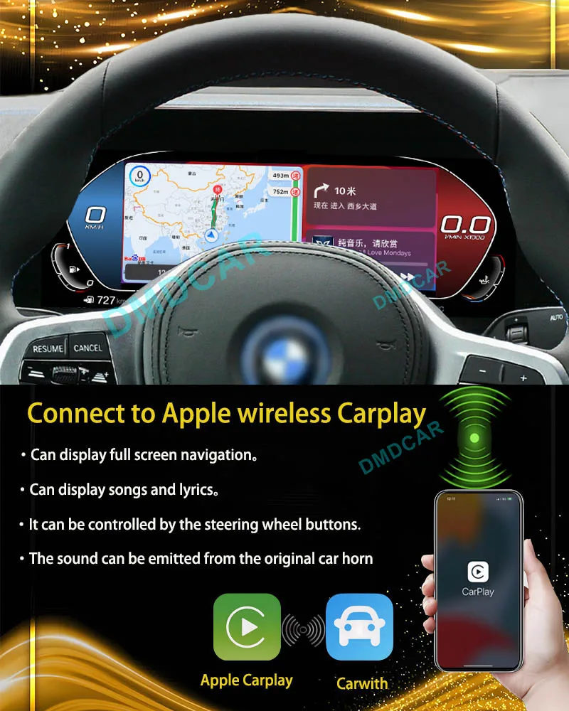 Auto Tacho Carplay für BMW X5 F15 2013-2018 LCD Dashboard Digitale Instrument Cluster Panel Cluster Virtuelle Cockpit auto Auto Image