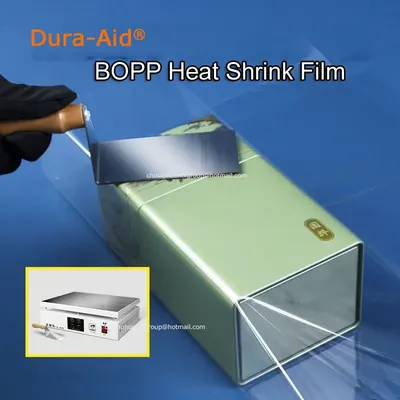Clear Bopp Flim Heat Sealable Packaging Golden Silk Film in High Shrinkage Perfume Gift Box Packaging,Shrink Wrap Packaging