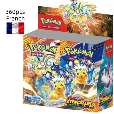360 Stück Französisches Pokémon TCG: Ecarlet & Violet Etsncelles Astral Radiance Obsidian Flames Booster Box Pokemon Karten 36er-Pack Box!! Image