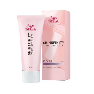 Wella Professionals Shinefinity Zero Lift Gaze Demi-permanente Gel-Cremetönung Haartönung 07/13 Cool Toffee Cream 60 ml Grau Image