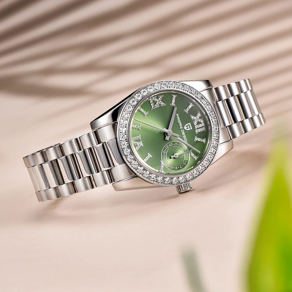 2025, neue PAGANI DESIGN Damenuhren, Luxus-Quarzuhr für Damen, elegante Mode-Armbanduhr, Damen-Geschenk, AR-Saphirspiegel Image