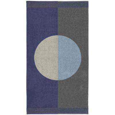 Strandtuch SEAHORSE "Colorblock Circle", blau, B:100cm L:180cm, Frotteevelours, Baumwolle, Handtücher (Packung), 100x180, für Strand und Pool, Trendy summer design Image