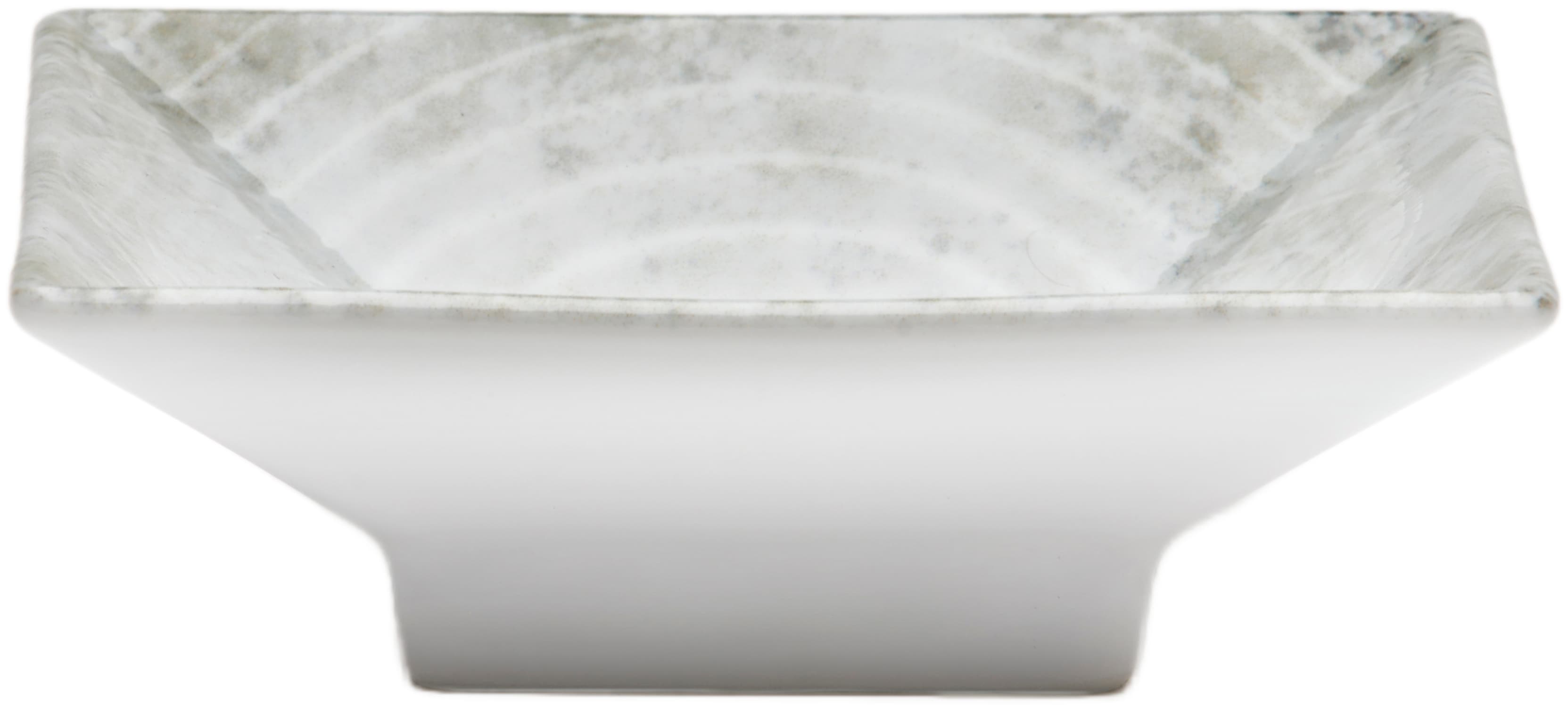 Schale VAN WELL "Korfu, eckig, 11,5 cm, 6 Stück", grau, B:11,5 L:11,5 T:11,5, Porzellan, Schüsseln, spülmaschinengeeignet Image