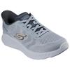Slip-On Sneaker SKECHERS "GO WALK NOW-PAYTON", Herren, Gr. 44, grau, Textil, sportlich, Schuhe, Trainingsschuh, Schnürschuh mit Handsfree Slip-ins