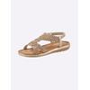 Sandale ANDREA CONTI, Damen, Gr. 37, braun (bronzefarben), Textil, modisch, Schuhe