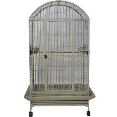 A&E Cage Company Stainless Steel Macaw Mansion Dometop Bird Cage, 40" L X 30" W X 75" H