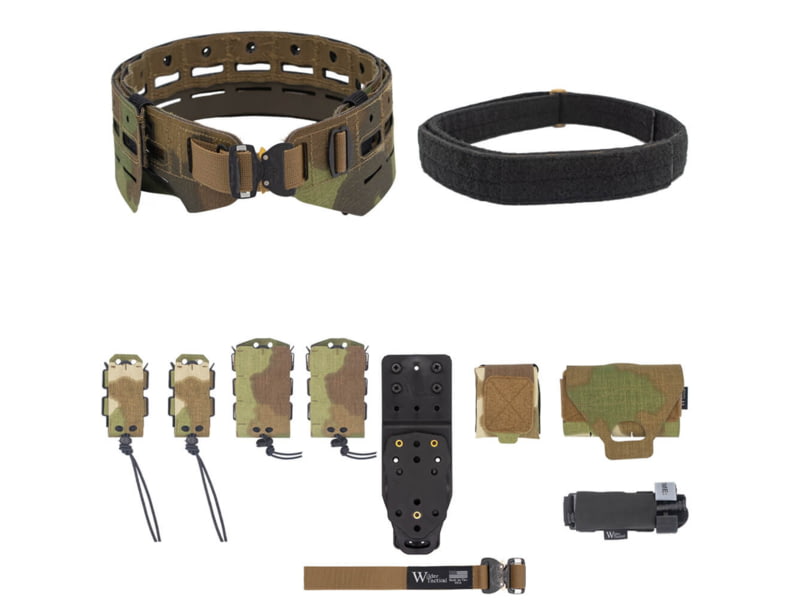 Wilder Tactical Bravo Elite Belt Kit Cobra FM MHP Adapter Nemesis Woodland XS-LG 26-40 HMGBREKNEM05