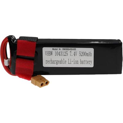 Akku kompatibel mit XT60 Stecker für Modellbau z.B. Racing Car, Helikopter, Flugzeug (5200mAh, Image