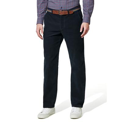 Walbusch Herren Gürtel-Cord Chino-Hose Blau Image