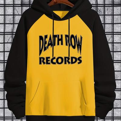 TEMU Print Long Sleeve Comfy Hooded Sweatshirt Casual Top For Spring Autumn Men's Clothing Outdoor Image