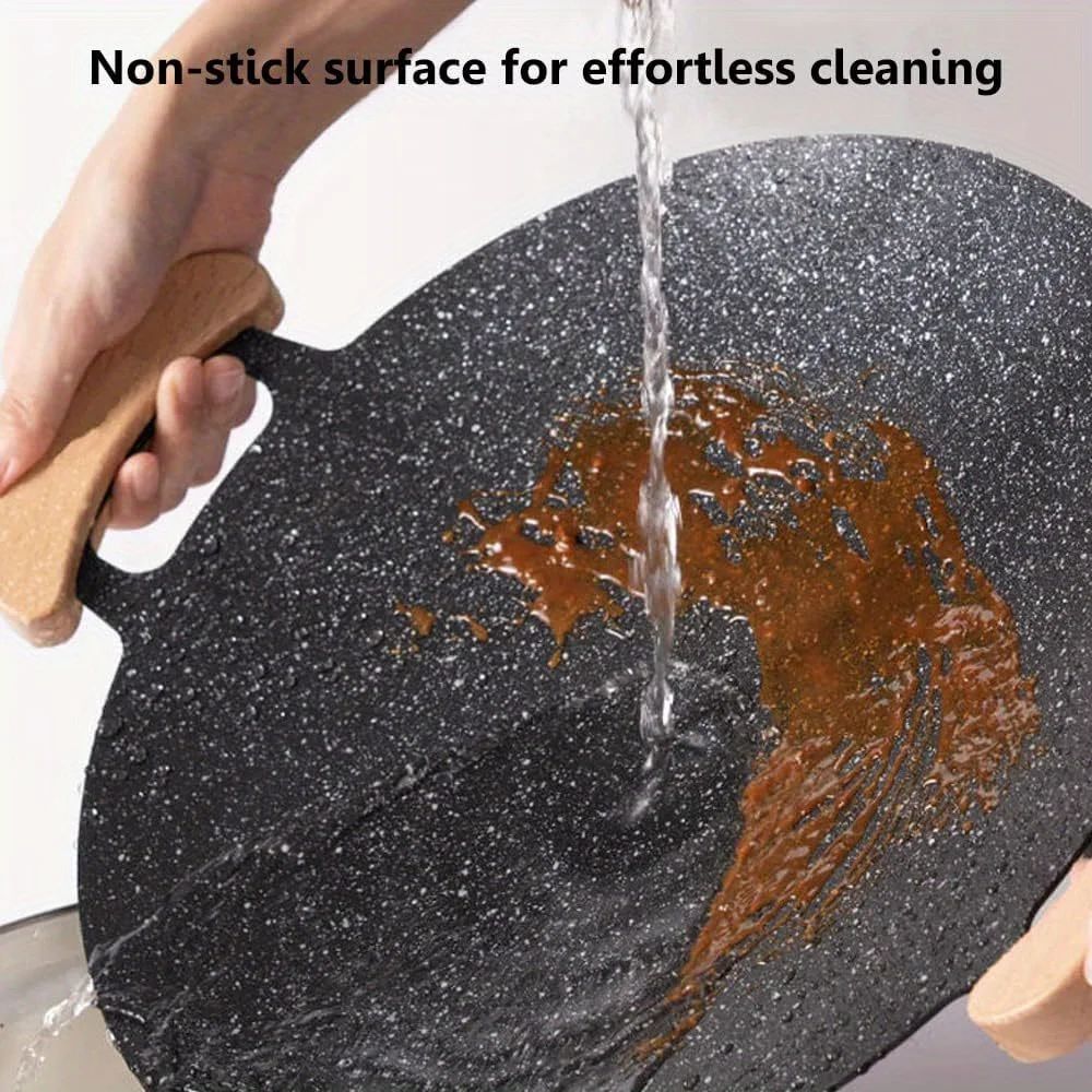 1Pcs 30CM Outdoor BBQ Grill Pan Nicht Stick Herd Backblech Koreanische Roastig Grill Platte Camping Equipmentg Image