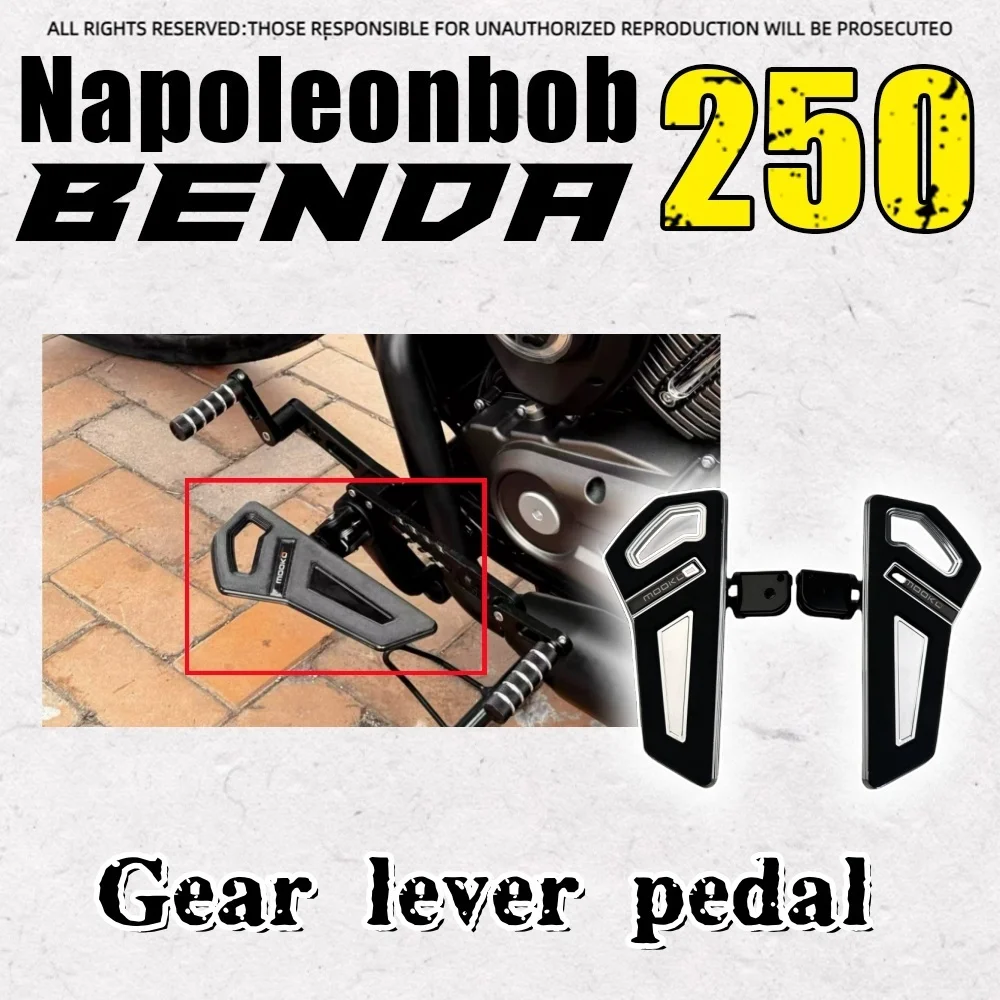 Für BENDA Napoleon Bob 250, individuell verstellbarer vorderer und hinterer Schalthebel, vergrößertes Fußpedal, Bremspedal Image