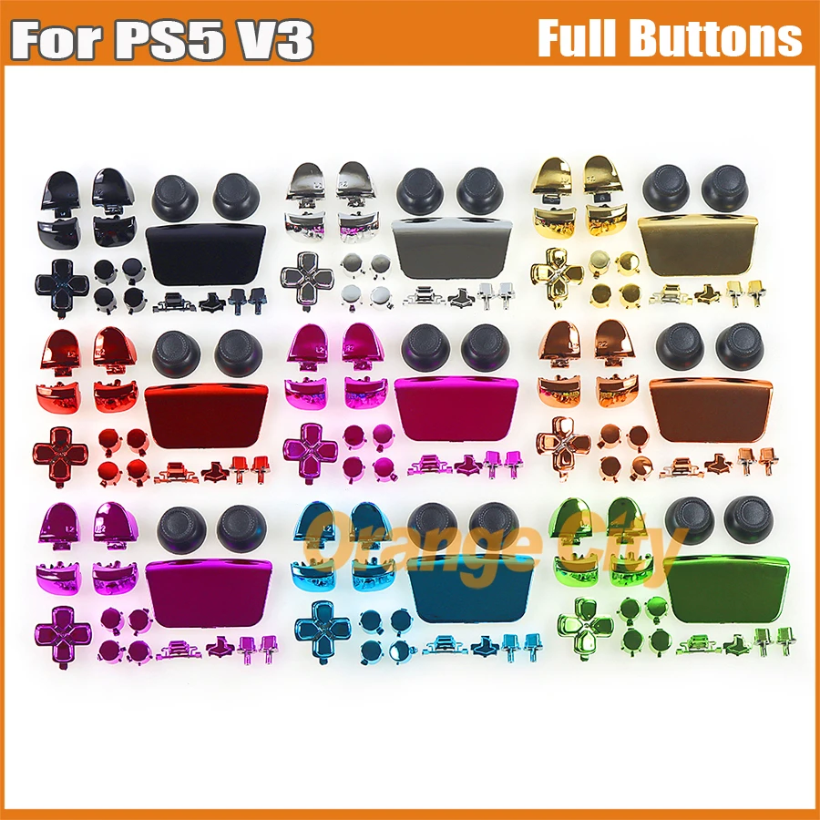 Ensemble complet de boutons de manette de jeu pour PS5, Playstation5 V3.0, kit de boutons électrolytiques, accessoires de manette de jeu, 3.0, 1 jeu