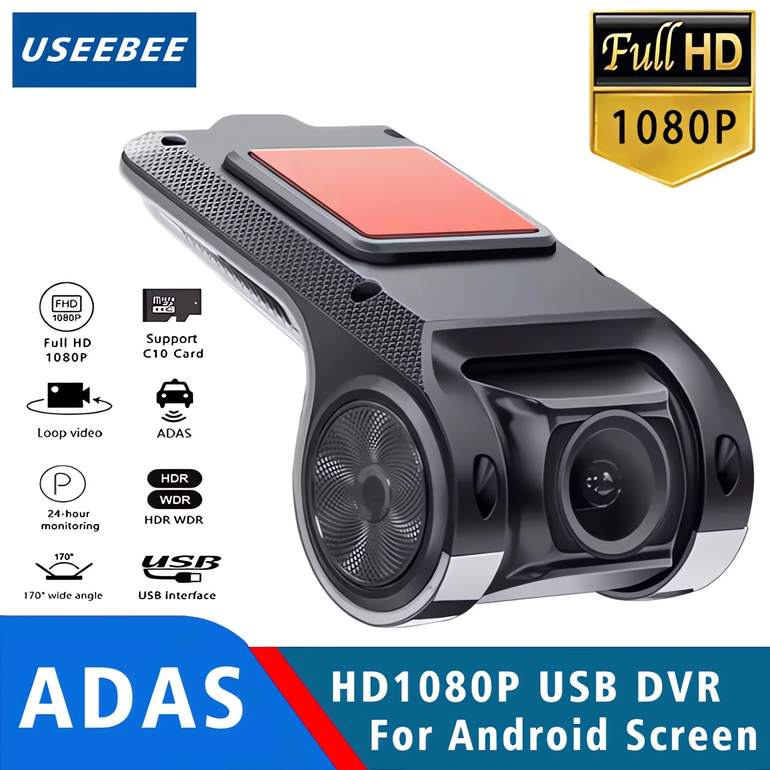 HD Auto DVR Dash Cam ADAS Video 720P/1080P USB Dashcam Auto Drive Recorder für Android Multimedia Player DVD Voice Alarm