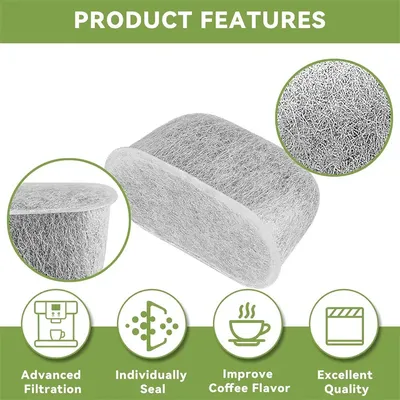 For NINJA Luxe Cafe ES601 ES655 ES701 Coffee Machines Charcoal Water Filters For Coffee Maker 6pcs Charcoal Water Filters