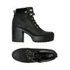 even odd Damen Stiefelette, Gr. 39, schwarz, Kunstleder