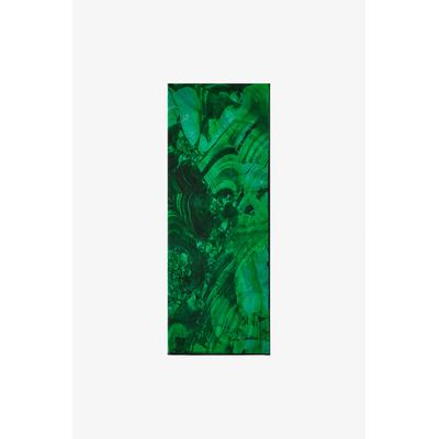 Roberto Cavalli Silk Scarf With Malachite Print