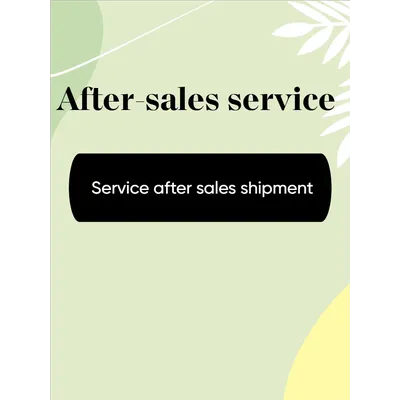 After-sales service Servicio postventa de envío Service after sales shipment